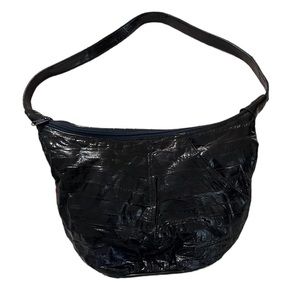 VTG Navy Blue 100% EEL Purse